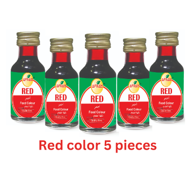 Picture of Red Food Color -28ml Afram Red Color (Organic) 5 pieces