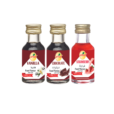 Picture of Afram 3 Pieces Chocolate + Vanilla + Strawberry  Flavour Essence - 28ml Per piece