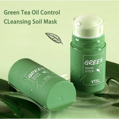 Picture of MELAO Green-Tea-Mask Stick Nourish Skin Organic Clay Mask Stick Oil Control Moisturizinge Brighteninge Detoxifying Acne Remover
