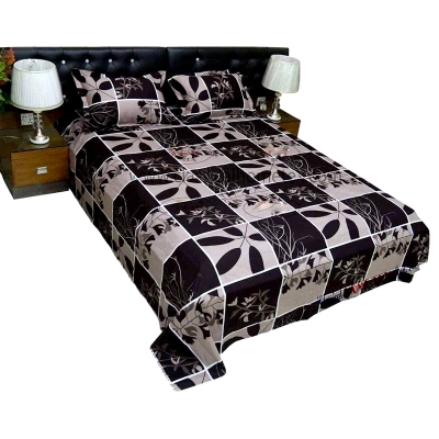 Picture of Digital Home Text King Size Bedsheet With Two Pillow Cover