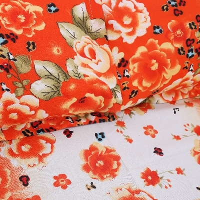 Picture of Digital Home TEX Cotton Multicolor (Floral Comfort) King Size Flat Bed Sheet (7.5 by 8.5 Feet) with Two Pillow Covers- 300 Thread Count- Hand Washable