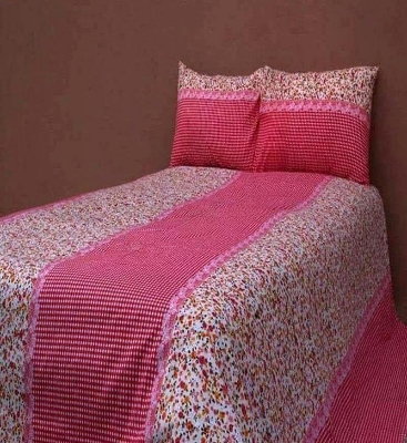 Picture of Digital Home Text King Size Bedsheet With Two Pillow Cover