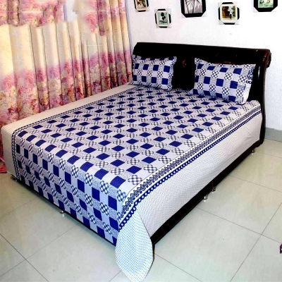 Picture of Digital Home Text King Size Bedsheet With Two Pillow Cover