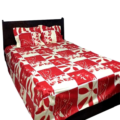 Picture of Digital Home Text King Size Bedsheet With Two Pillow Cover