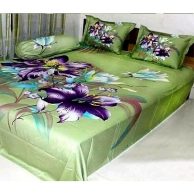 Picture of Double King Size Bedsheet With Two Pillow Cover