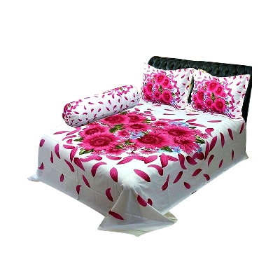 Picture of Double King Size Bedsheet With Two Pillow Cover
