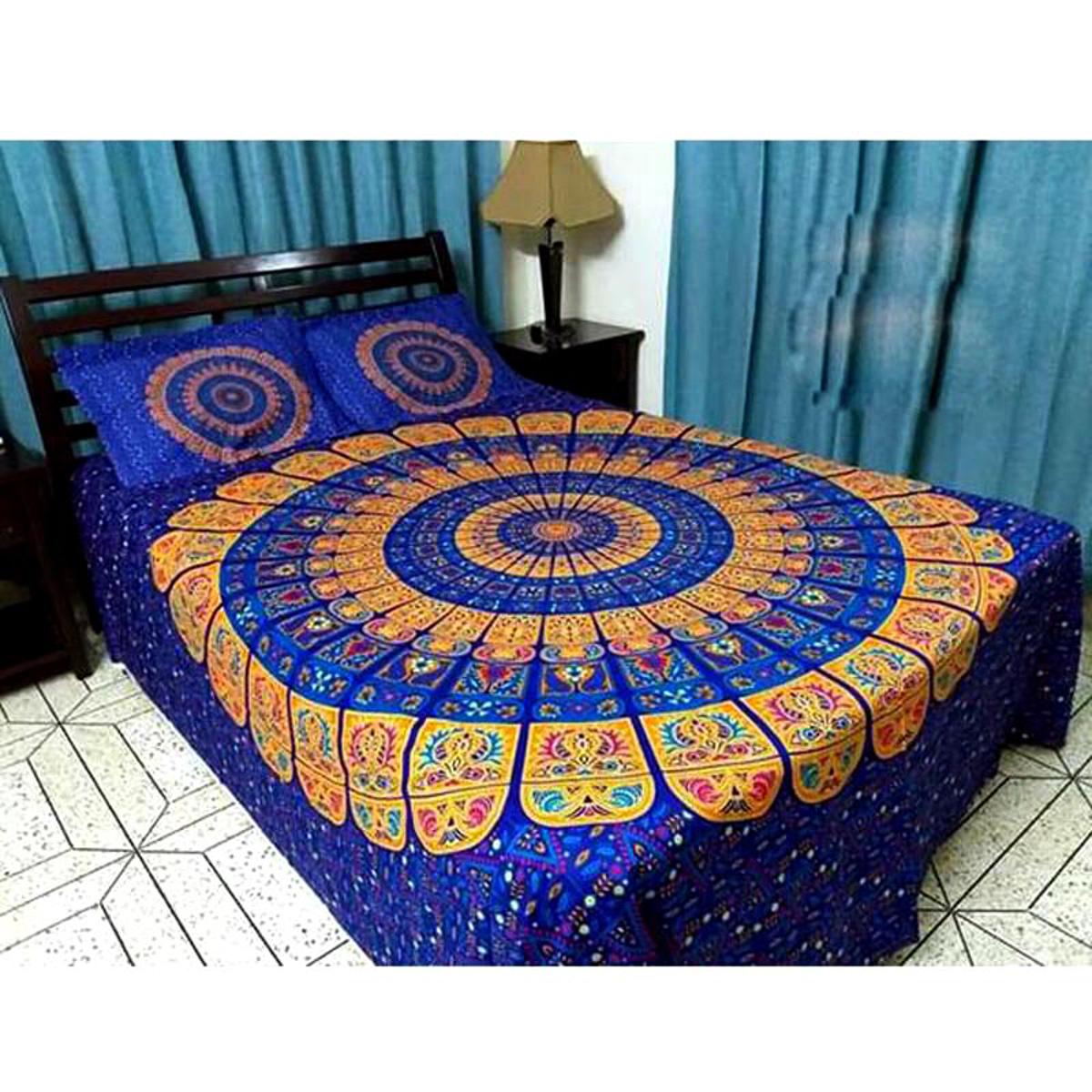 Picture of Double King Size Bedsheet With Two Pillow Cover