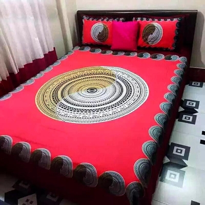Picture of Double King Size Bedsheet With Two Pillow Cover