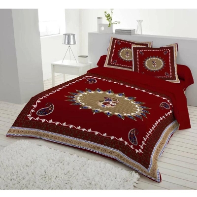 Picture of Double King Size Bedsheet With Two Pillow Cover