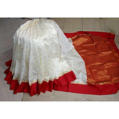 Picture of Indian Silk Katan Sharee Without Running Blouse Piece