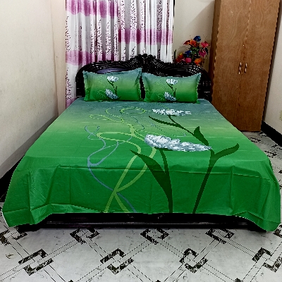 Picture of Double King Size Bedsheet With Two Pillow Cover