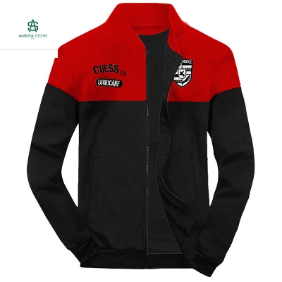 Picture of Men Winter Jacket- Red+Black