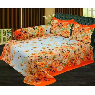 Picture of Double King Size Bedsheet With Two Pillow Cover