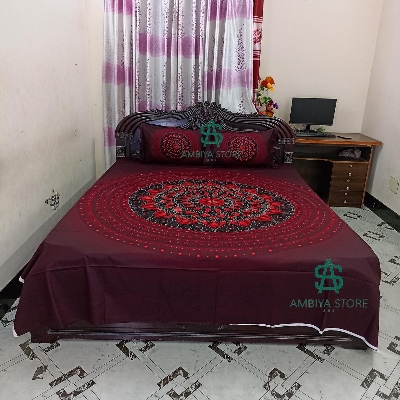 Picture of Double King Size Bedsheet With Two Pillow Cover