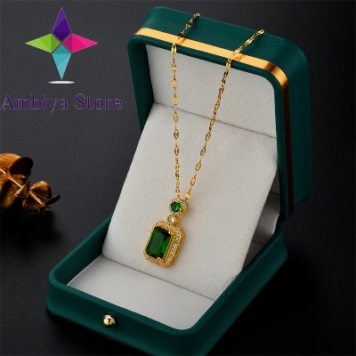 Picture of Stone luxury Clavicle Chain Design Neckless for Stylish Girls or Women