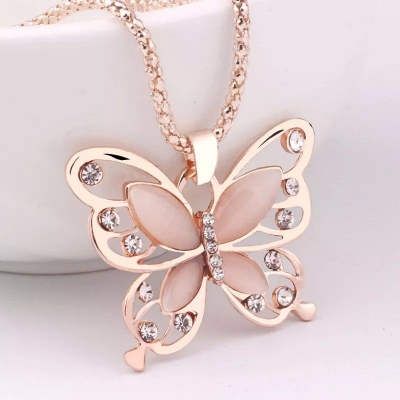Picture of Butterfly Stylish Chain Necklace for Women's