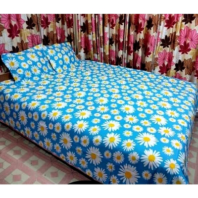 Picture of Digital Home Text King Size Bedsheet With Two Pillow Cover