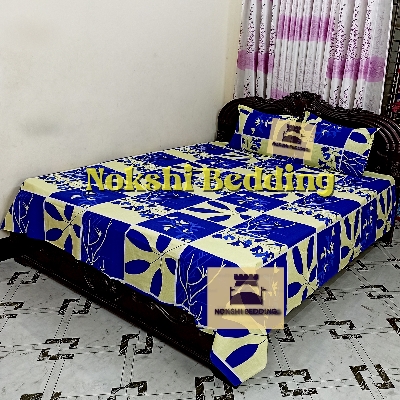 Picture of Digital Home Text King Size Bedsheet With Two Pillow Cover