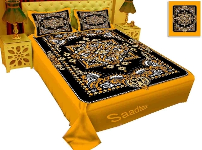 Picture of Luxury Panel Bed sheet With Two Matching Pillow Covers