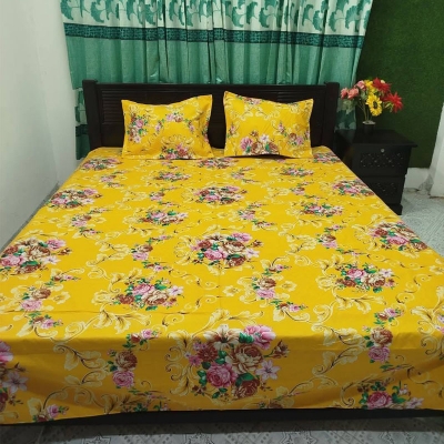 Picture of AC HOME TEX King Size Bed Sheet With Two Pillow Covers,বিছানার চাদর bed sheet,bed sheets,bichanar chador,bedding sets,chador,বিচানার চাদর,bedding sets