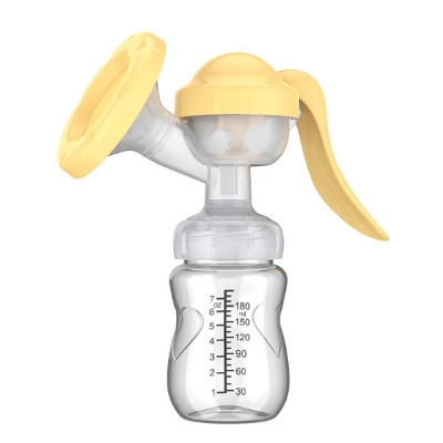 Picture of manual silicone breast pump portable baby breast milk collector pregnant breast pump