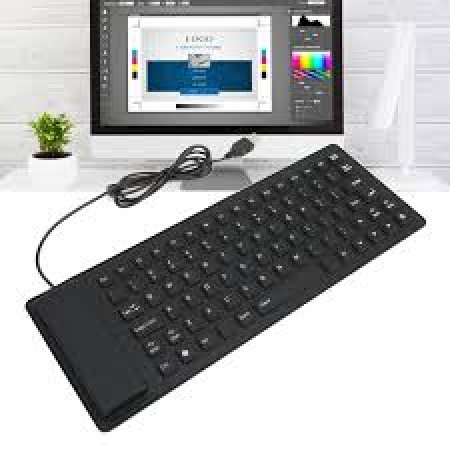 Picture of Ultra Slim USB Flexible Foldable Keyboard Portable