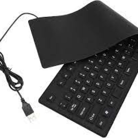 Picture of Ultra Slim USB Flexible Foldable Keyboard Portable