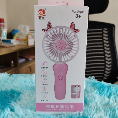 Picture of Cute rechargeable Mini Cooling fan portable spray fan water Mist spray cooler 6810
