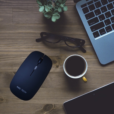 Picture of Rechargeable Wireless and Bluetooth mouse Black