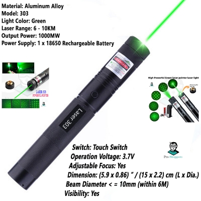 Picture of Green Laser Pointer Adjustable Focus