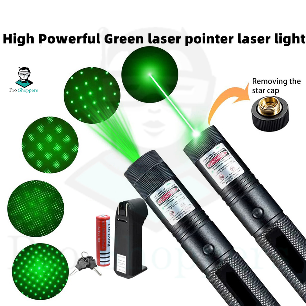 Picture of Green Rechargeable Laser Pointer Adjustable Focus (Professional)