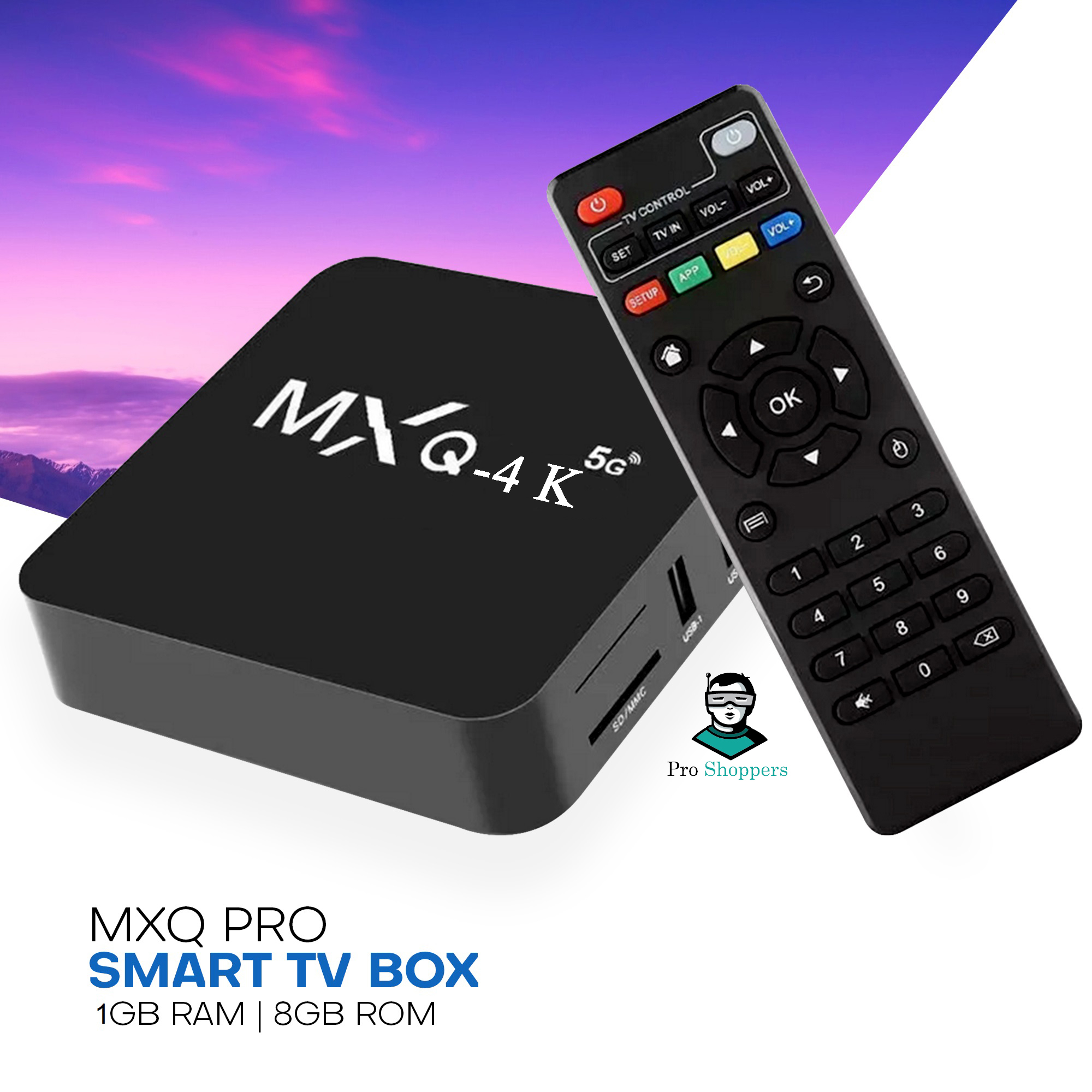 Picture of MXQ 4K 5G Android Smart TV Box -1GB RAM, Rom 8GB, Android 11.1, Android Smart TV Box, Android TV Box , 4K TV Box, YouTube Player.
