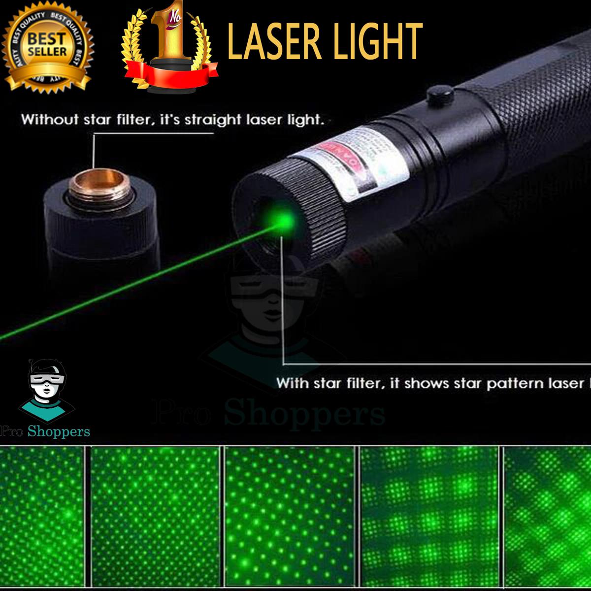 Picture of Green Laser Pointer(Laser light) 10km Adjustable & Pointing Focus
