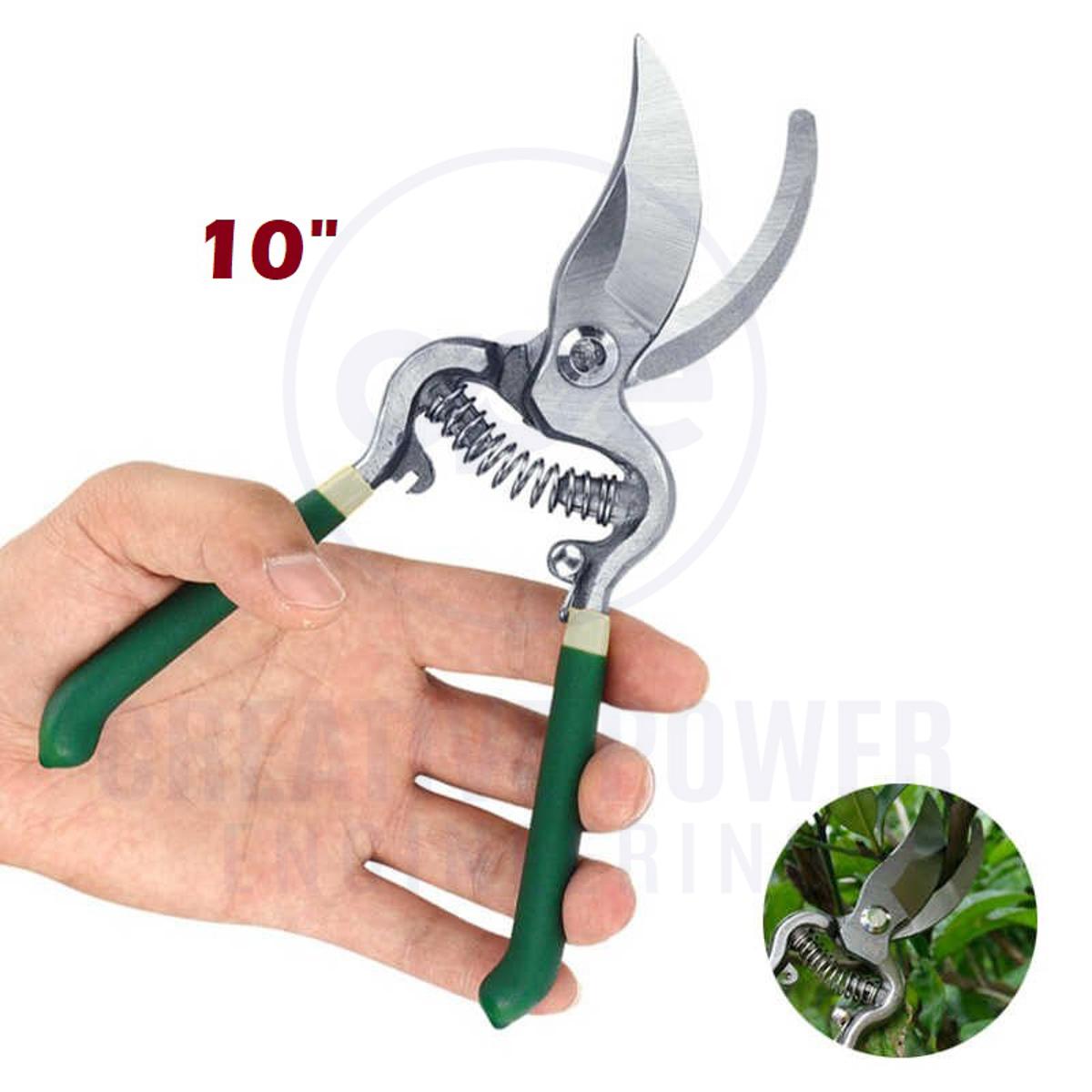 Picture of 10 Inch Professional Garden Scissors Tree Branch Cutting Tools, Fruit Tree Pruning Shears Bonsai Pruners Grafting Cutter Garden Tools