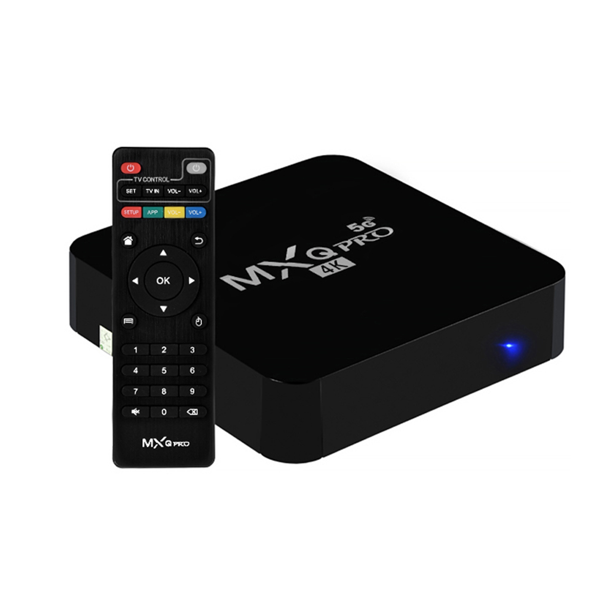 Picture of MXQ pro 4K 5G Android Smart TV Box - 8GB Ram/128GB Rom, Android 11.1, YouTube, Free Live TV, Play Store etc.