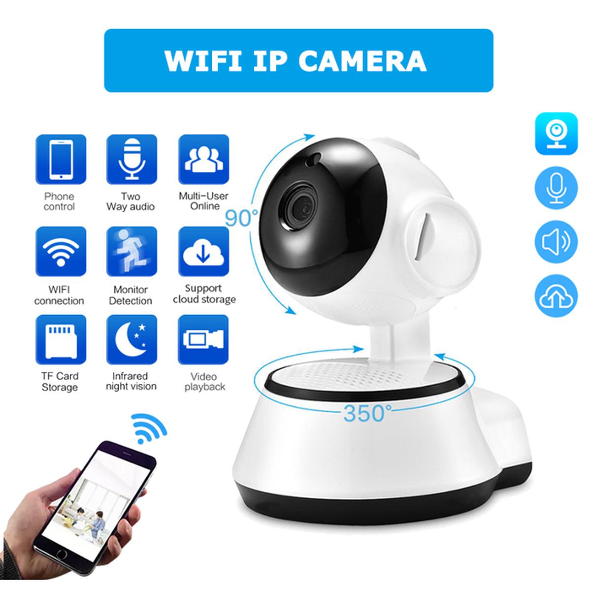 Picture of V380 WiFi IP Camera 360 Degree CCTV Camera, Wireless Mini CC Camera IP Webcam.
