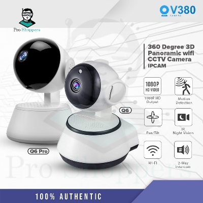 Picture of V380 WiFi IP Camera 360 Degree CCTV Camera, Wireless Mini CC Camera IP Webcam.