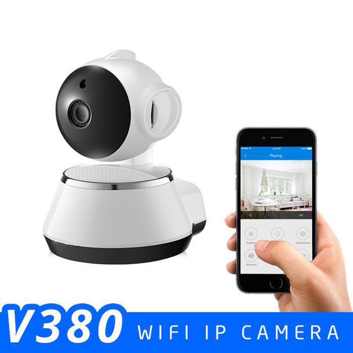 Picture of V380 WiFi IP Camera 360 Degree CCTV Camera, Wireless Mini CC Camera IP Webcam.