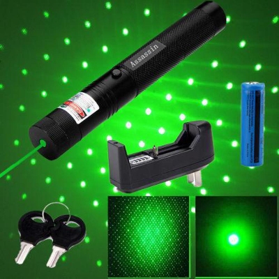 Picture of Green Laser Pointer (Laser light) 10km Adjustable Focus (Professional)