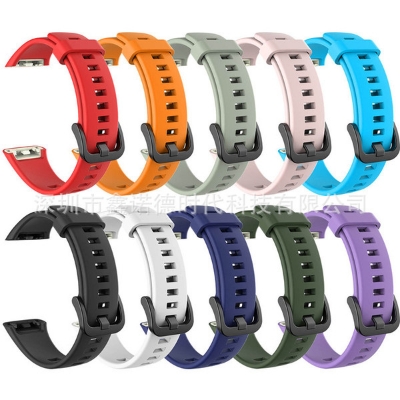 Picture of Watch Straps For Huawei Band 6 strap official Soft silicon