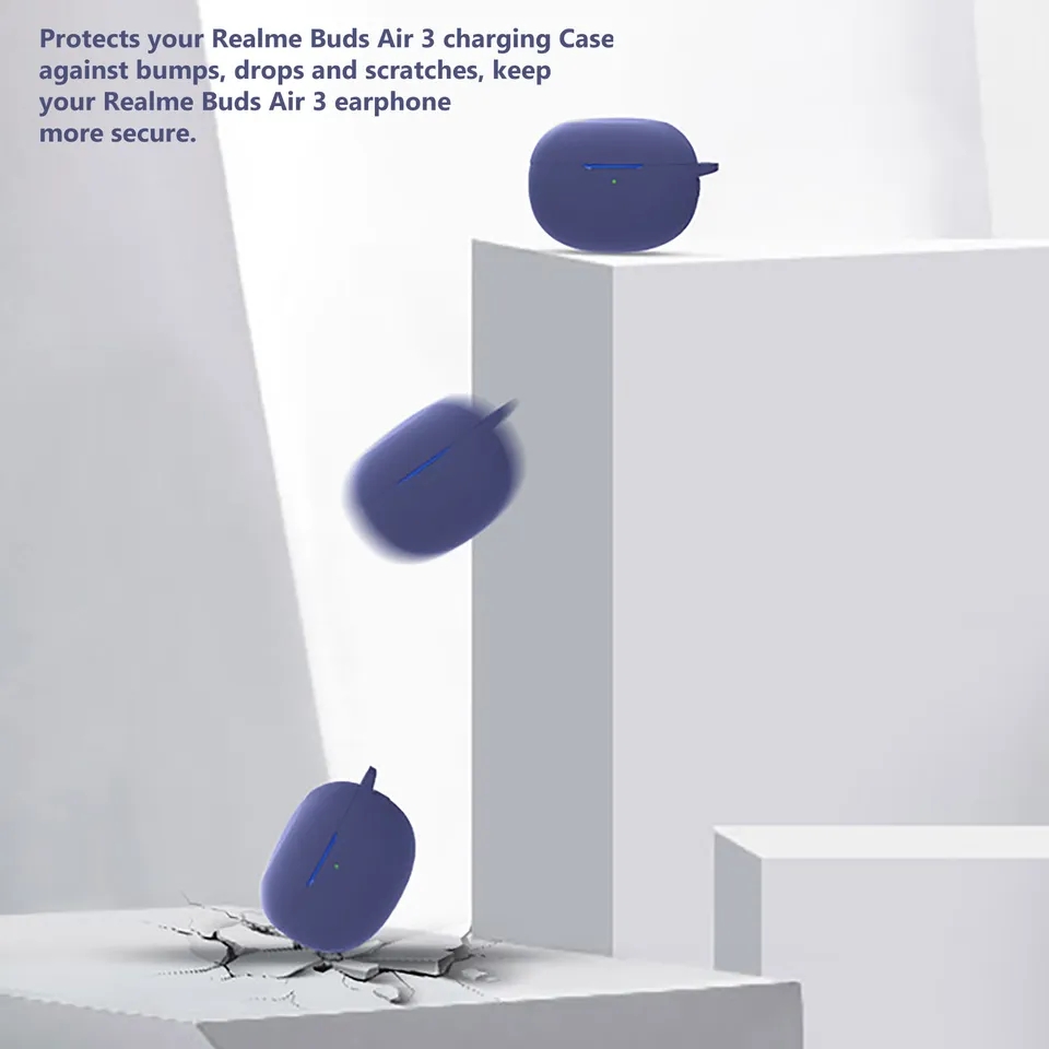 Picture of Silicone Protective Cover for Realme Bud Air 3 Soft Case For realme Buds Air 3