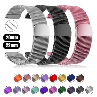 Picture of Watch Strap For 20mm 22mm magnetic metallic straps watch ar belt