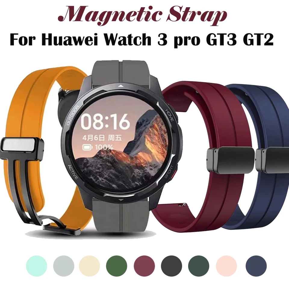 Picture of Magnetic Silicone strap For 20 mm 22 mm watch Belt silicon straps