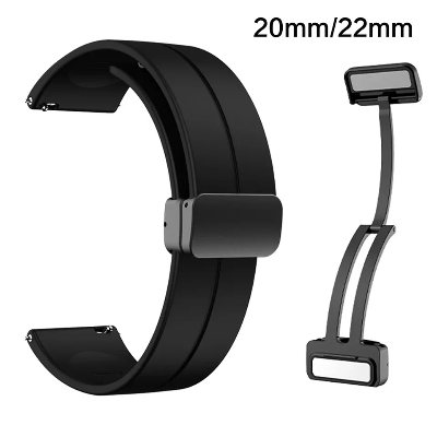 Picture of Magnetic Silicone strap For 20 mm 22 mm watch Belt silicon straps