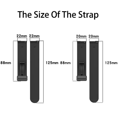 Picture of Magnetic Silicone strap For 20 mm 22 mm watch Belt silicon straps