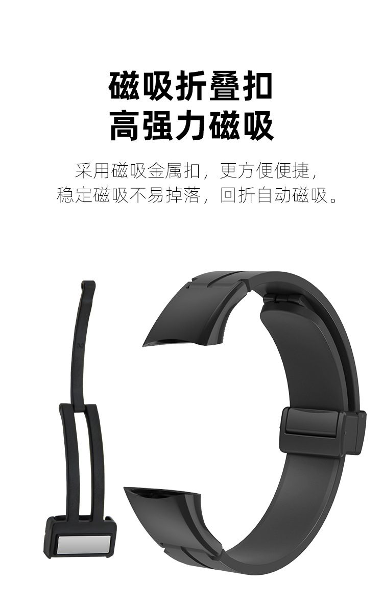 Picture of Watch Strap For Honor 4 / 5 Band soft silicon magnetic watch strap