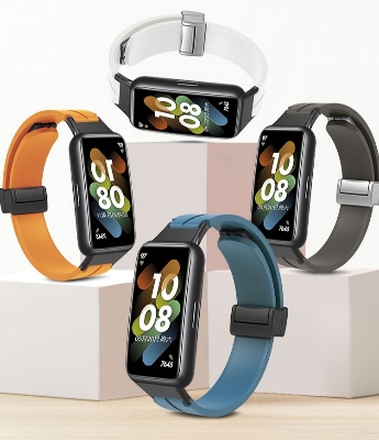 Picture of Watch Strap For Huawei 6 / 6 Pro soft Silicone straps Band Adjustable Magnetic Straps