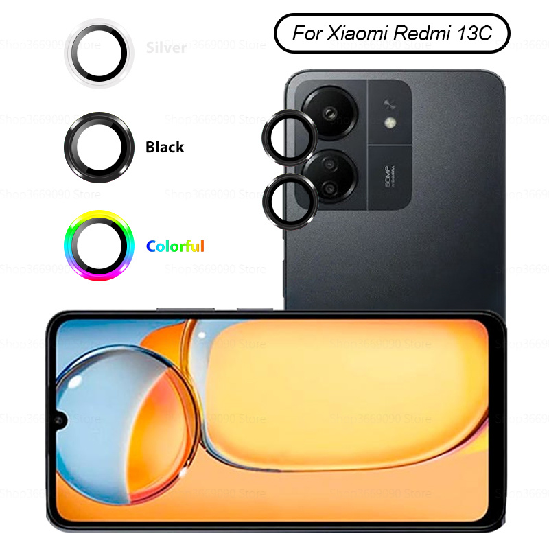 Picture of Camera Metal Ring +Glass Protector For Xiaomi 13C 4G  Cmaera Lens Protector