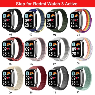 Picture of Watch Straps For Redmi Watch 3 Active Nylon Strap Accessories Nylon Loop