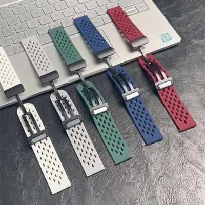 Picture of Watch Strap Silicon Magnetic Straps For 20 mm 22 mm magnetic Silicon Straps
